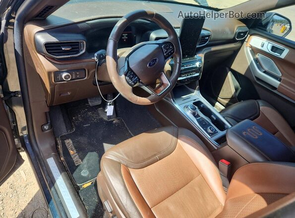 1FM5K8LC4NGA90431 2022 FORD EXPLORER Синий Вид панели приборов