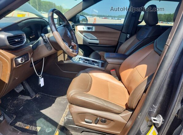 1FM5K8LC4NGA90431 2022 FORD EXPLORER Синий Вид салона спереди