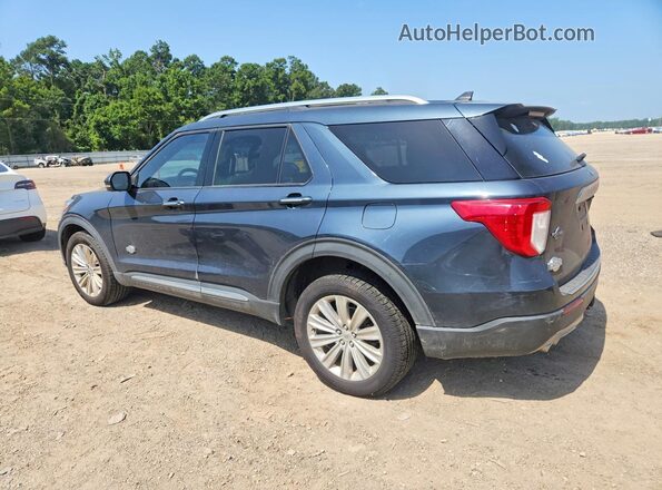 1FM5K8LC4NGA90431 2022 FORD EXPLORER Синий Задняя левая четверть