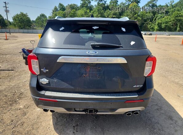 1FM5K8LC4NGA90431 2022 FORD EXPLORER Синий Вид сзади