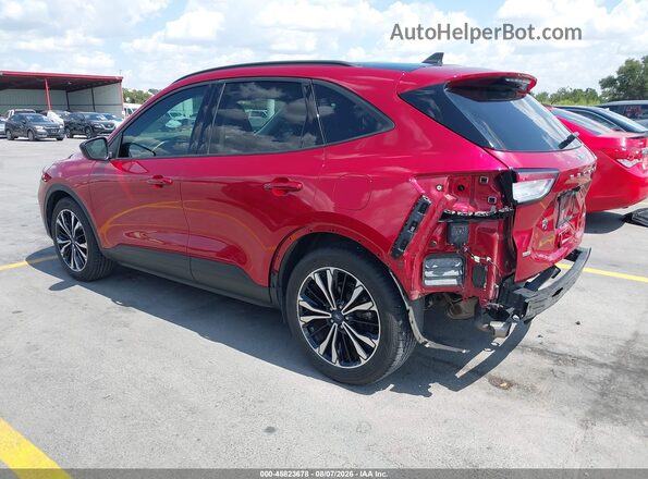 1FMCU0BZ0MUA19672 2021 FORD ESCAPE Red Trasero izquierdo