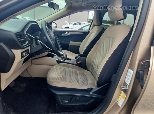 1FMCU0BZ1LUB91255 2020 FORD ESCAPE Tan Vista interior delantera