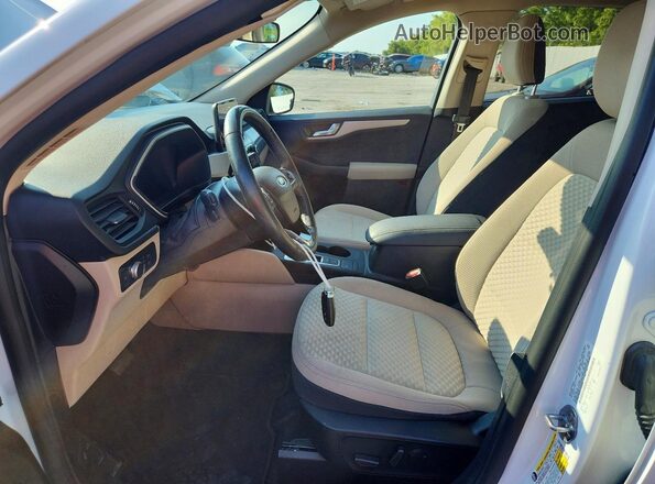 1FMCU0BZ8LUA80606 2020 FORD ESCAPE White წინა სალონის ხედი