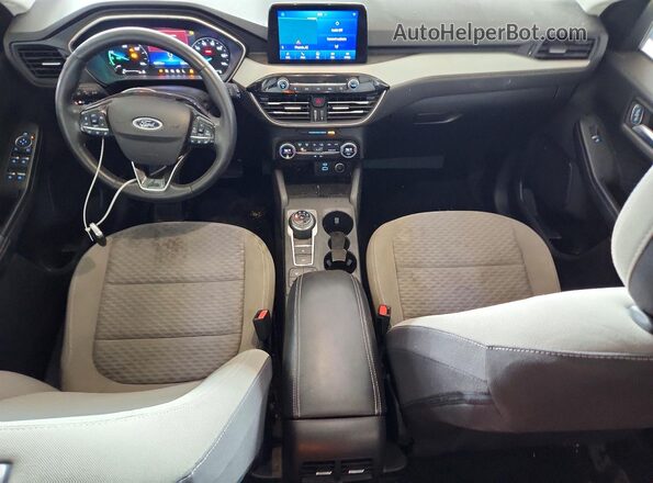 1FMCU0BZ8MUB31698 2021 FORD ESCAPE Black Вид панелі приладів
