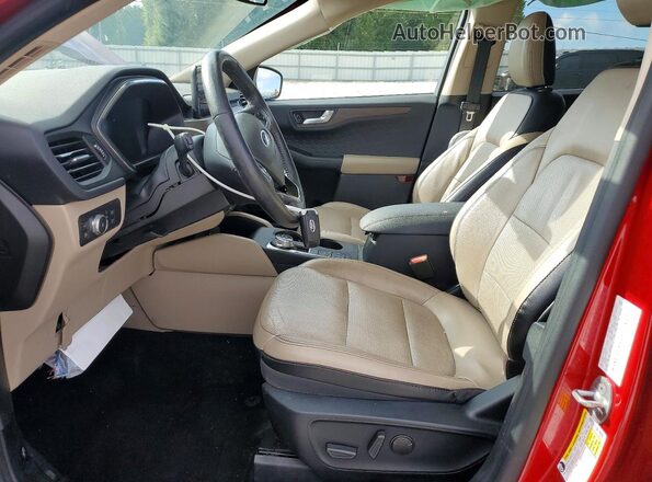 1FMCU0DZ0LUB96251 2020 FORD ESCAPE Red Front interior view