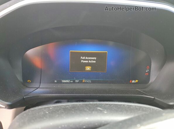 1FMCU0DZ0LUB96251 2020 FORD ESCAPE Red Instrument cluster view