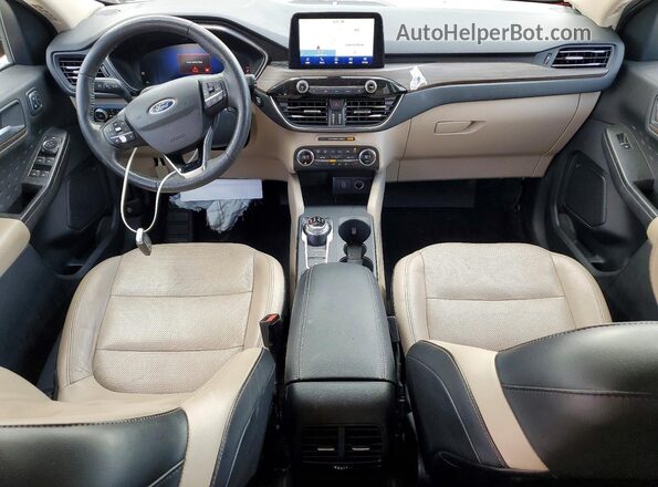 1FMCU0DZ0LUB96251 2020 FORD ESCAPE Red Dashboard view