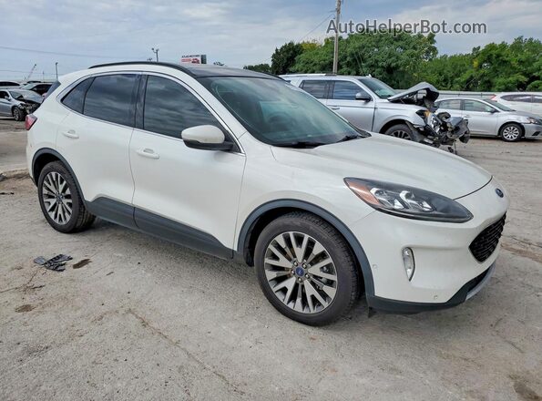 1FMCU0DZ7LUC08413 2020 FORD ESCAPE Белый Передняя правая четверть