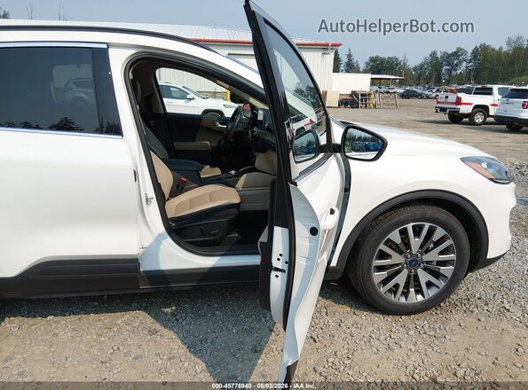 1FMCU0DZ8LUB79018 2020 FORD ESCAPE White Widok wnętrza z przodu