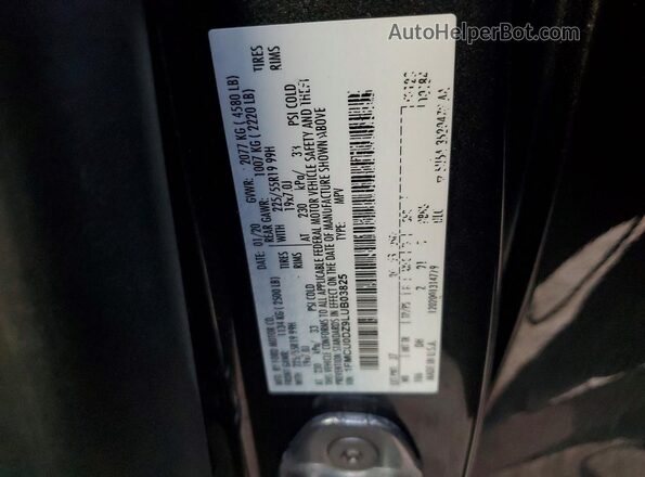 1FMCU0DZ9LUB03825 2020 FORD ESCAPE Серый Вид наклейки с VIN-кодом