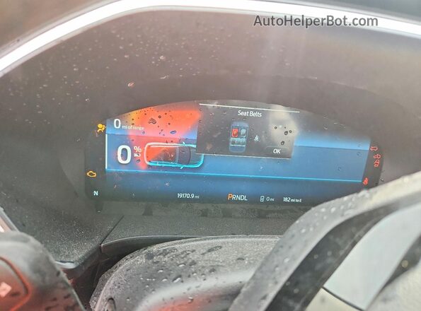 1FMCU0E11SUB04765 2025 FORD ESCAPE Red Instrument cluster view