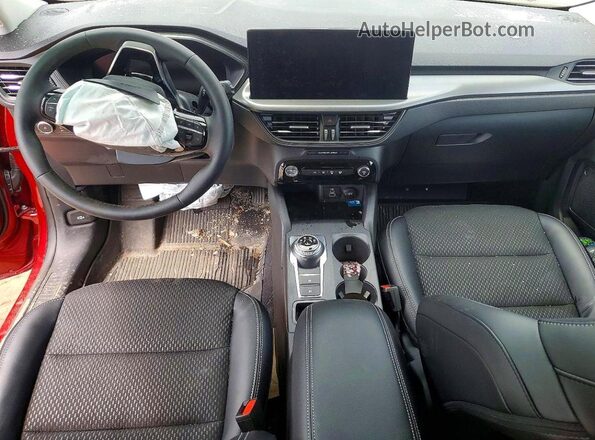 1FMCU0E1XSUB64446 2025 FORD ESCAPE Красный Вид панели приборов