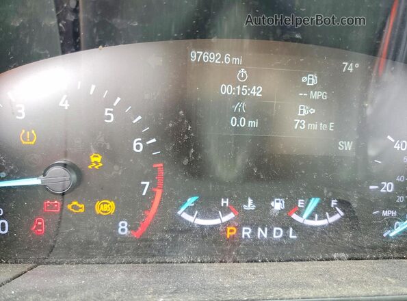 1FMCU0F60LUA48801 2020 FORD ESCAPE White Instrument cluster view