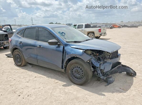 1FMCU0F62LUC18673 2020 FORD ESCAPE Синий Передняя правая четверть