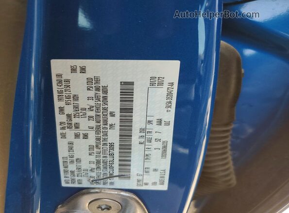 1FMCU0F63LUB73095 2020 FORD ESCAPE Blue Вид підкапотного простору