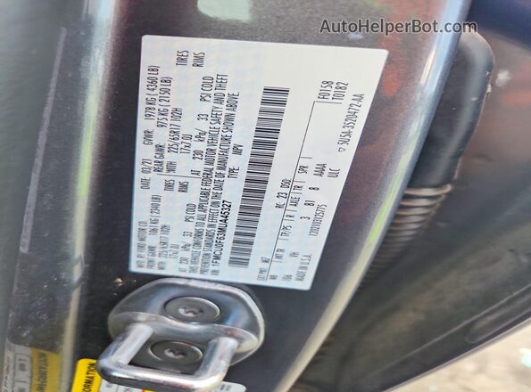 1FMCU0F63MUA45327 2021 FORD ESCAPE Gray 360 interior view
