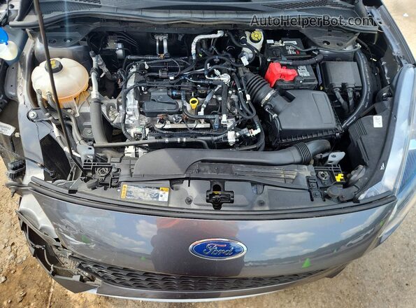 1FMCU0F63MUA45327 2021 FORD ESCAPE Gray Engine compartment view