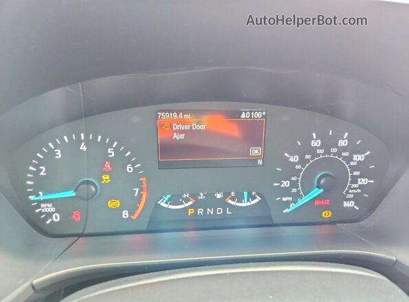 1FMCU0F68NUB40712 2022 FORD ESCAPE White Widok zestawu wskaźników