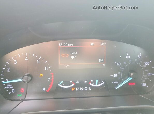 1FMCU0F69LUB91228 2020 FORD ESCAPE Black Vista del cuadro de instrumentos