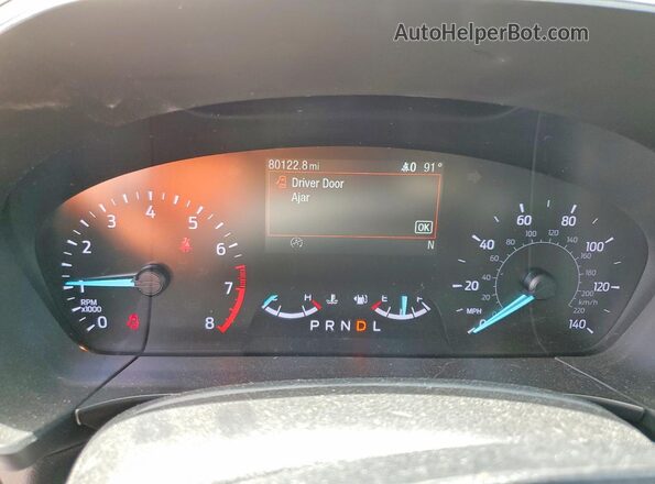 1FMCU0F69LUB95294 2020 FORD ESCAPE White Widok zestawu wskaźników