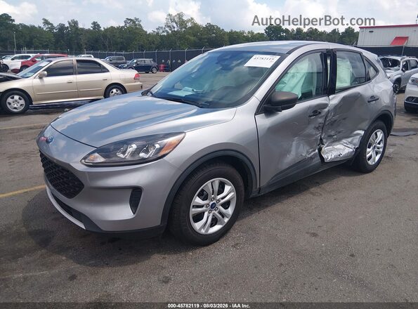 1FMCU0F69MUA76310 2021 FORD ESCAPE Silver Przód lewy