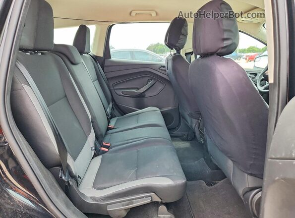 1FMCU0F70GUB32468 2016 FORD ESCAPE Black Widok tylnych siedzeń
