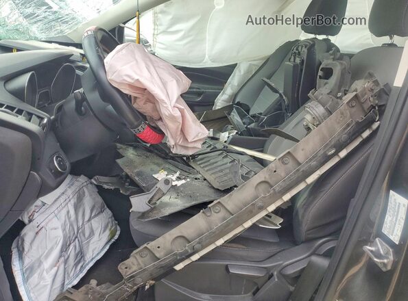 1FMCU0F70HUB11783 2017 FORD ESCAPE Charcoal წინა სალონის ხედი