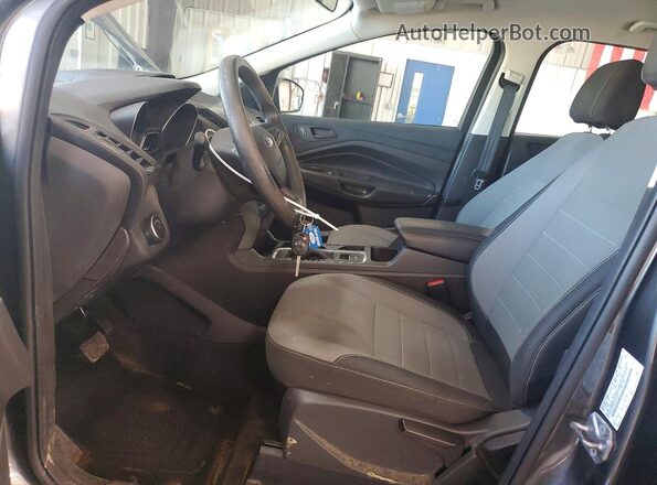 1FMCU0F70HUC14122 2017 FORD ESCAPE Gray Vista interior delantera