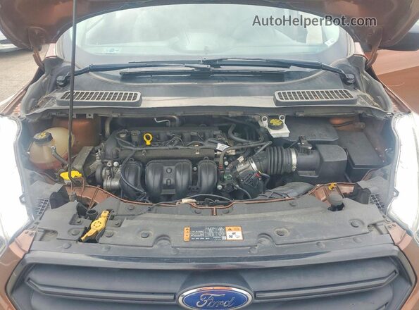1FMCU0F70HUE04034 2017 FORD ESCAPE Brown Widok komory silnika