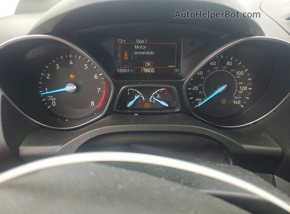 1FMCU0F70HUE04034 2017 FORD ESCAPE Brown Widok zestawu wskaźników
