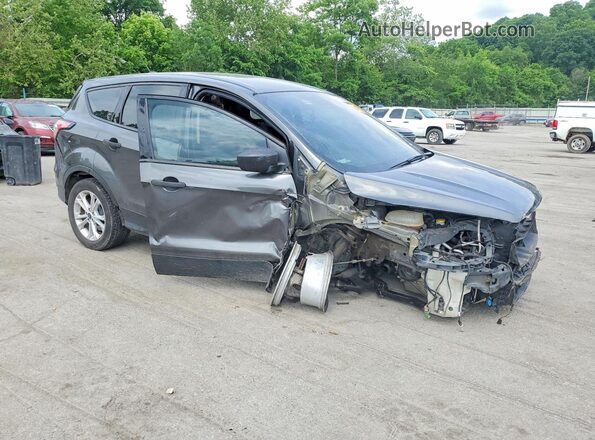 1FMCU0F70HUE71541 2017 FORD ESCAPE Gray Przód prawy