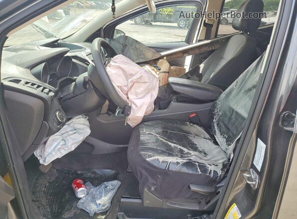 1FMCU0F70HUE71541 2017 FORD ESCAPE Gray Widok wnętrza z przodu