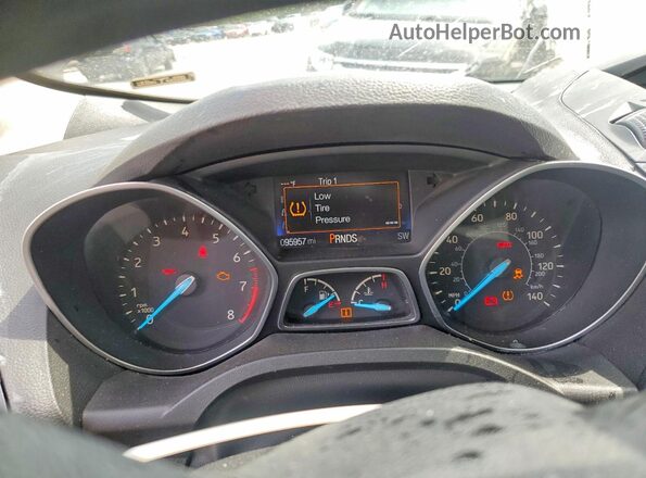 1FMCU0F70HUE71541 2017 FORD ESCAPE Gray Widok zestawu wskaźników
