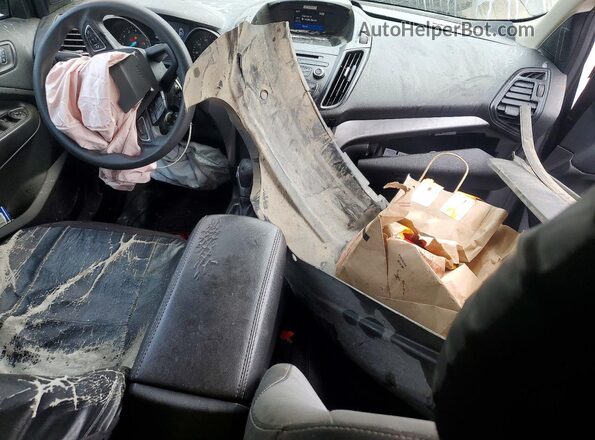 1FMCU0F70HUE71541 2017 FORD ESCAPE Gray Widok deski rozdzielczej