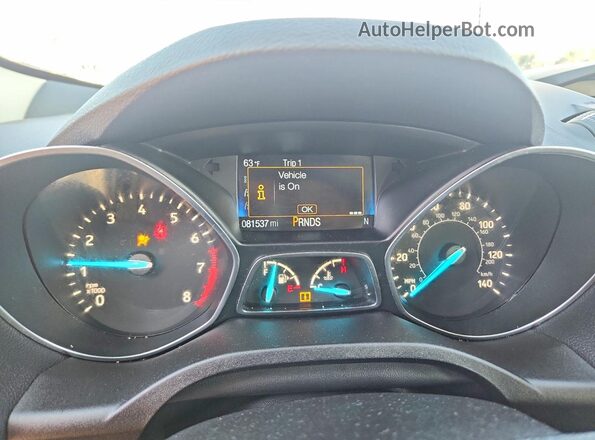 1FMCU0F70JUD41765 2018 FORD ESCAPE Beige Սարքավորումների վահանակի տեսք