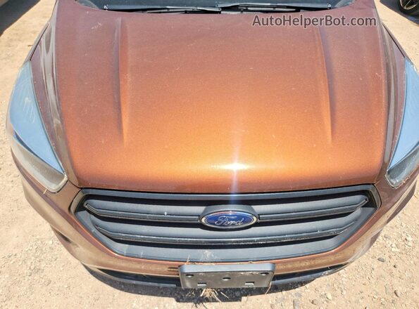 1FMCU0F71HUC49008 2017 FORD ESCAPE Orange Вид задньої частини салону