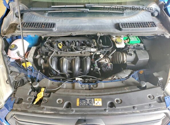 1FMCU0F71HUD06100 2017 FORD ESCAPE Blue Engine compartment view