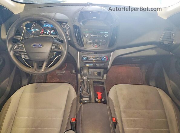 1FMCU0F71HUD06100 2017 FORD ESCAPE Blue Dashboard view
