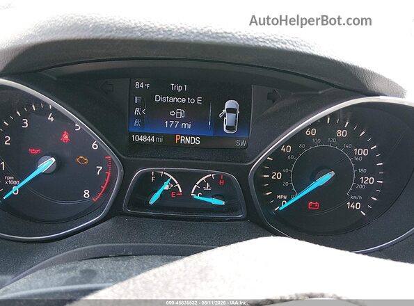 1FMCU0F71HUD12186 2017 FORD ESCAPE Gray Rear seats view