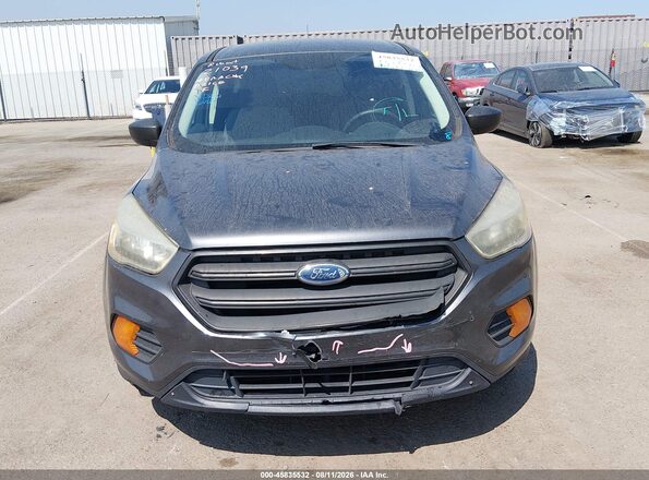 1FMCU0F71HUD12186 2017 FORD ESCAPE Gray Instrument cluster view