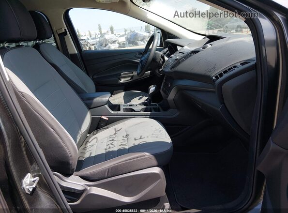 1FMCU0F71HUD12186 2017 FORD ESCAPE Gray Front interior view