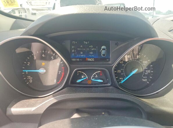 1FMCU0F71HUE74240 2017 FORD ESCAPE Gray Instrument cluster view