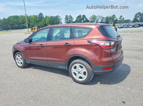 1FMCU0F71JUA16106 2018 FORD ESCAPE Maroon Rear left