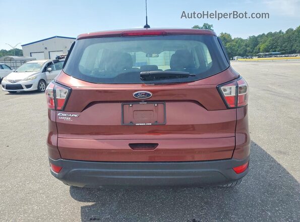 1FMCU0F71JUA16106 2018 FORD ESCAPE Maroon Rear view