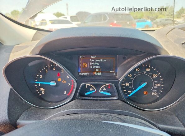 1FMCU0F71JUC48334 2018 FORD ESCAPE Gray Սարքավորումների վահանակի տեսք