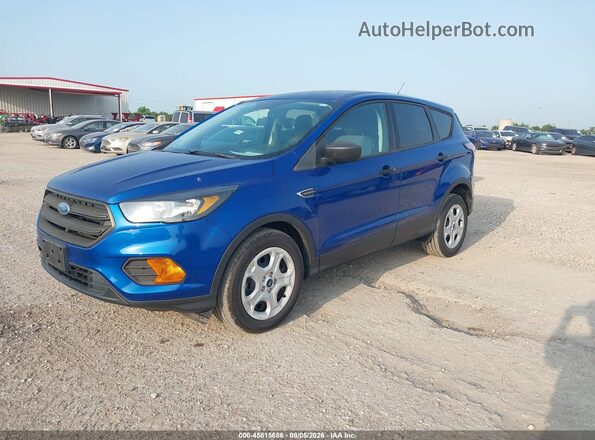 1FMCU0F71JUD08404 2018 FORD ESCAPE Blue Առջևի ձախ երեք քառորդ տեսարան