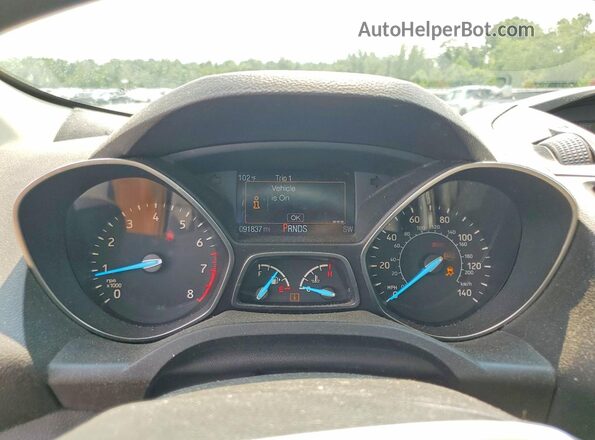 1FMCU0F71JUD25879 2018 FORD ESCAPE Gray Instrument cluster view