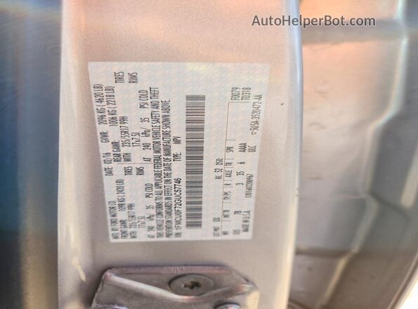 1FMCU0F72GUC57746 2016 FORD ESCAPE Серебряный Вид наклейки с VIN-кодом