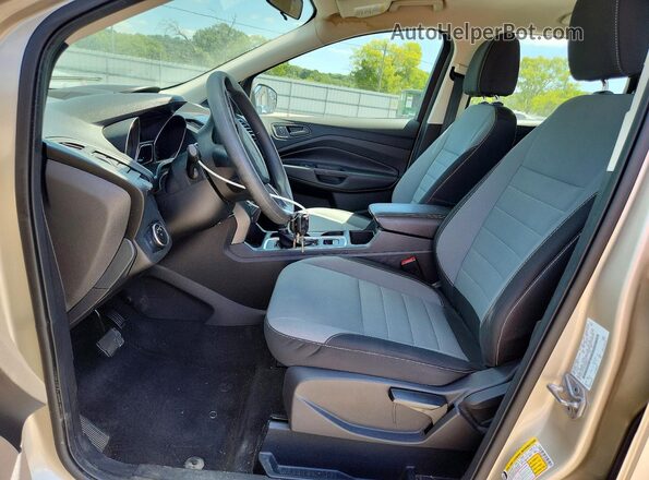 1FMCU0F72HUB28035 2017 FORD ESCAPE Beige წინა სალონის ხედი