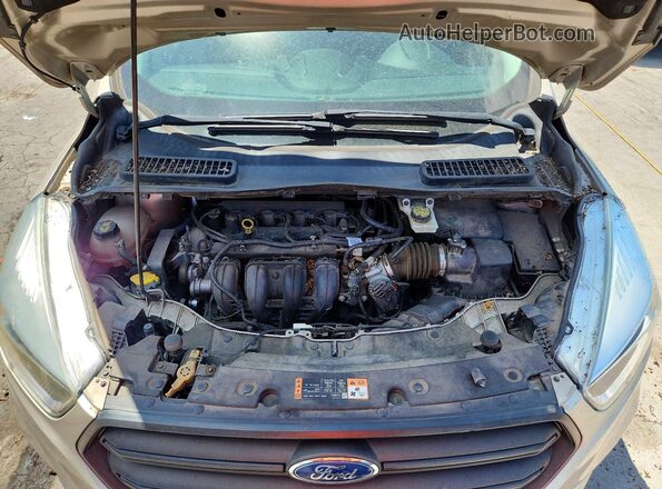 1FMCU0F72HUB28035 2017 FORD ESCAPE Beige ძრავის განყოფილების ხედი